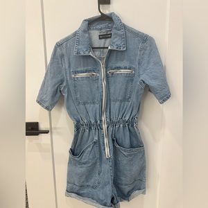 Denim Romper